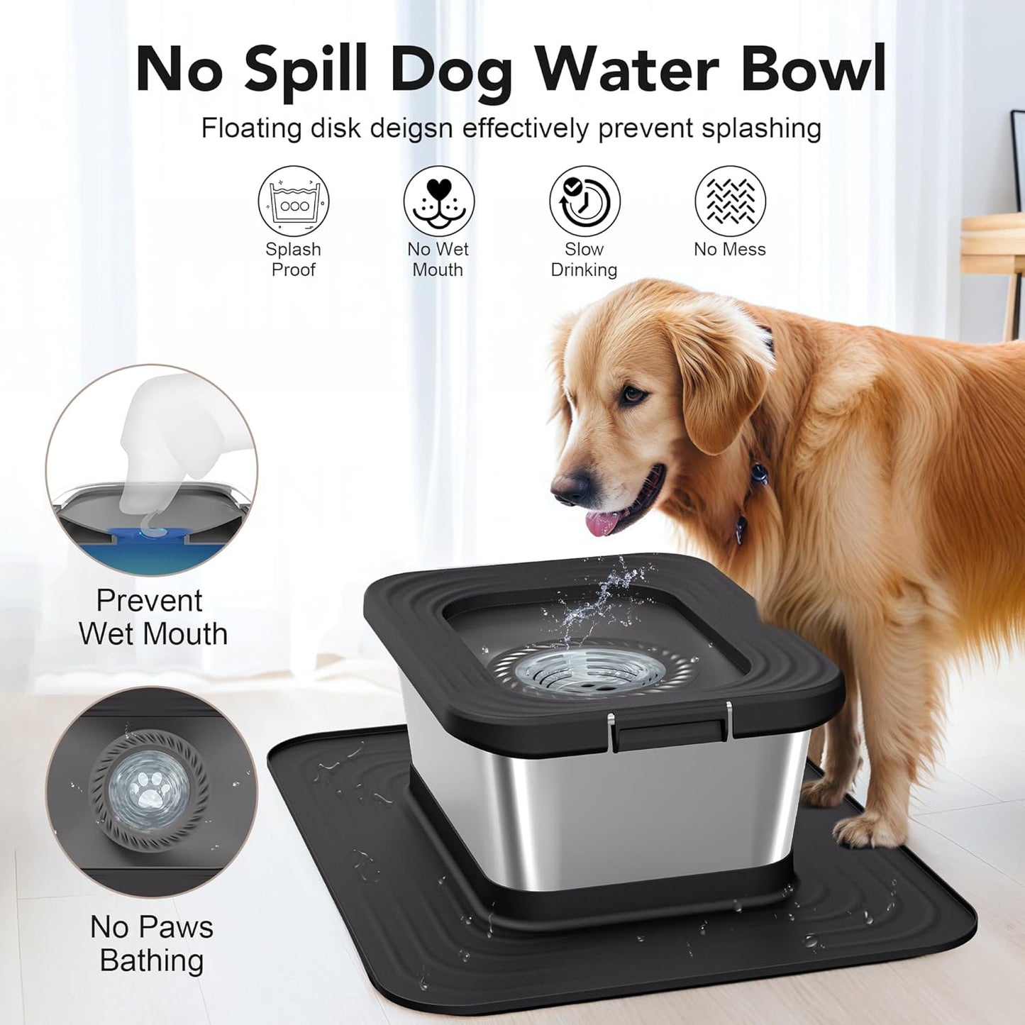 Stainless Steel Dog Water Bowl