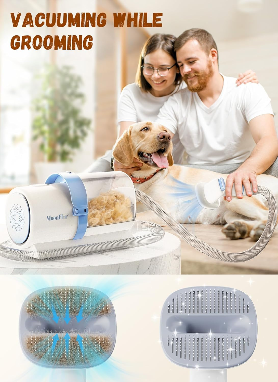 Dog Grooming Vacuum Kit
